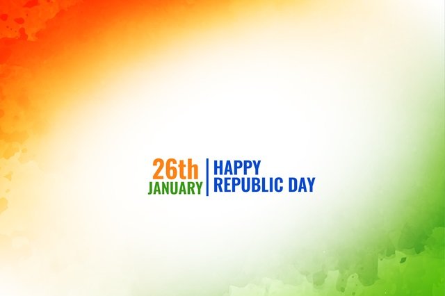 Indian tricolor theme watercolor texture patriotic background